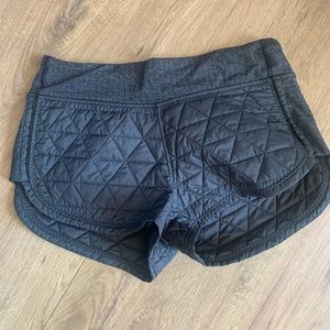 Lululemon quilted padded shorts